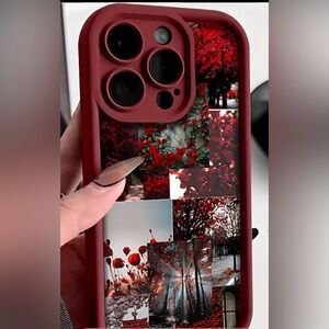 Elegant Red Floral Tpu Case For IPhone 11 Pro Max